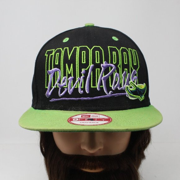 Tampa Bay Devil Rays Hat Snapback Black New Era 9FIFTY Cooperstown Collection - Picture 1 of 14
